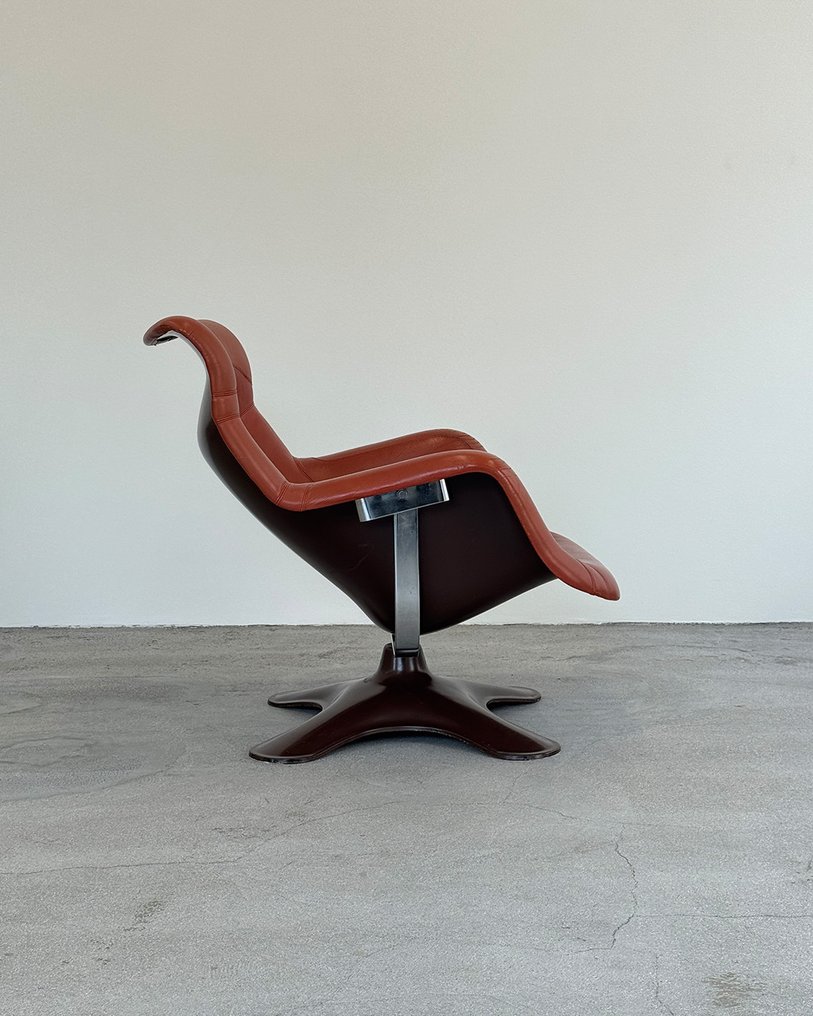 Artek - Yrjö Kukkapuro - Chaise longue - Karuselli lounge szék - Bőr, Üvegszál #2.1