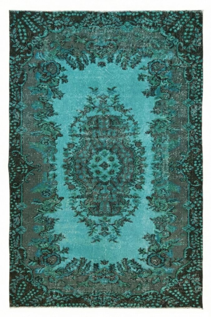 Turquoise vintage - Rug - 215 cm - 115 cm - With certificate #1.0