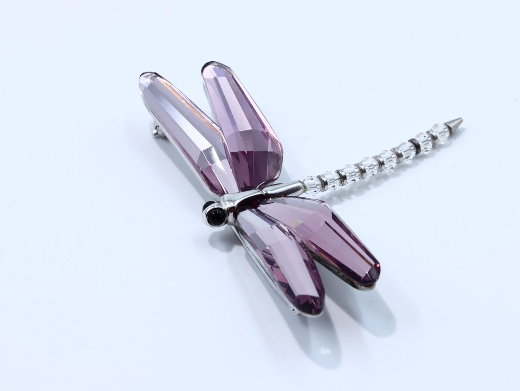 Figure - Swarovski - Paradise Libelle - Acala light amathyst (Boxed + certificate) - Crystal #3.2