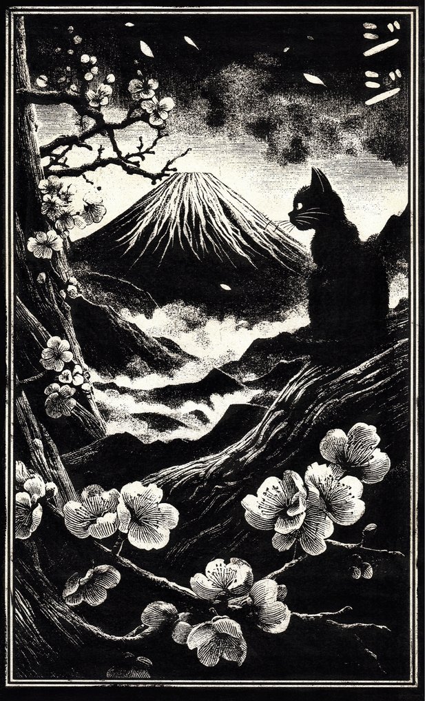 Æ (XX-XXI) - (Set of 3) "Jiji Collection" (2025) - Mixed Media Triptych #3.2