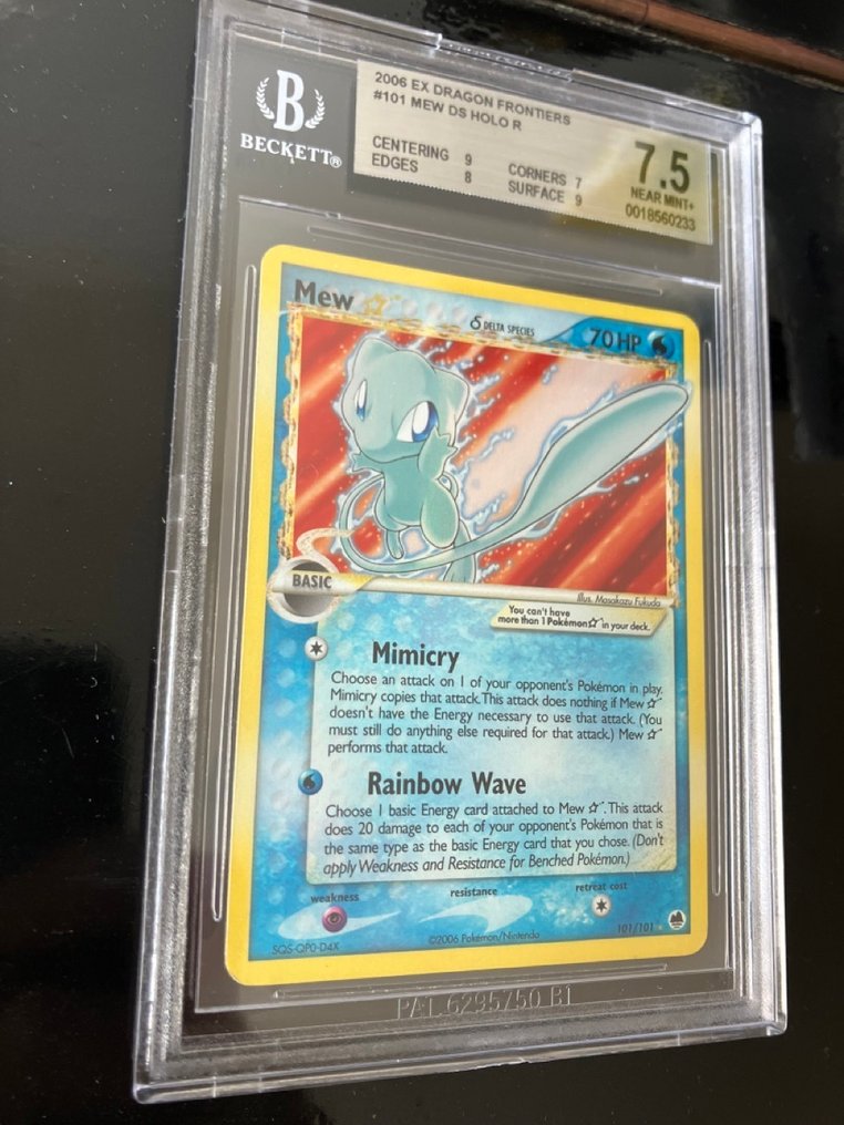 1 Graded card - Mew 101 Holo - Beckett 7.5 #1.0