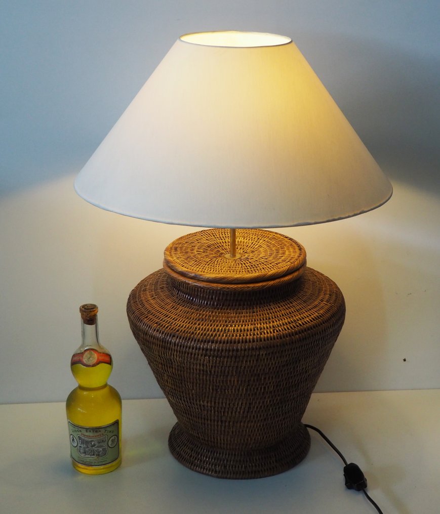 XXL Rattan Table Lamp - 灯具 - . #1.0