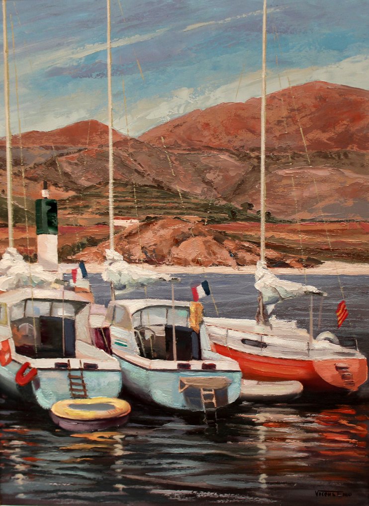 Vicens Emo Llopart (1945–2012) - Tarde luminosa en el puerto #1.0