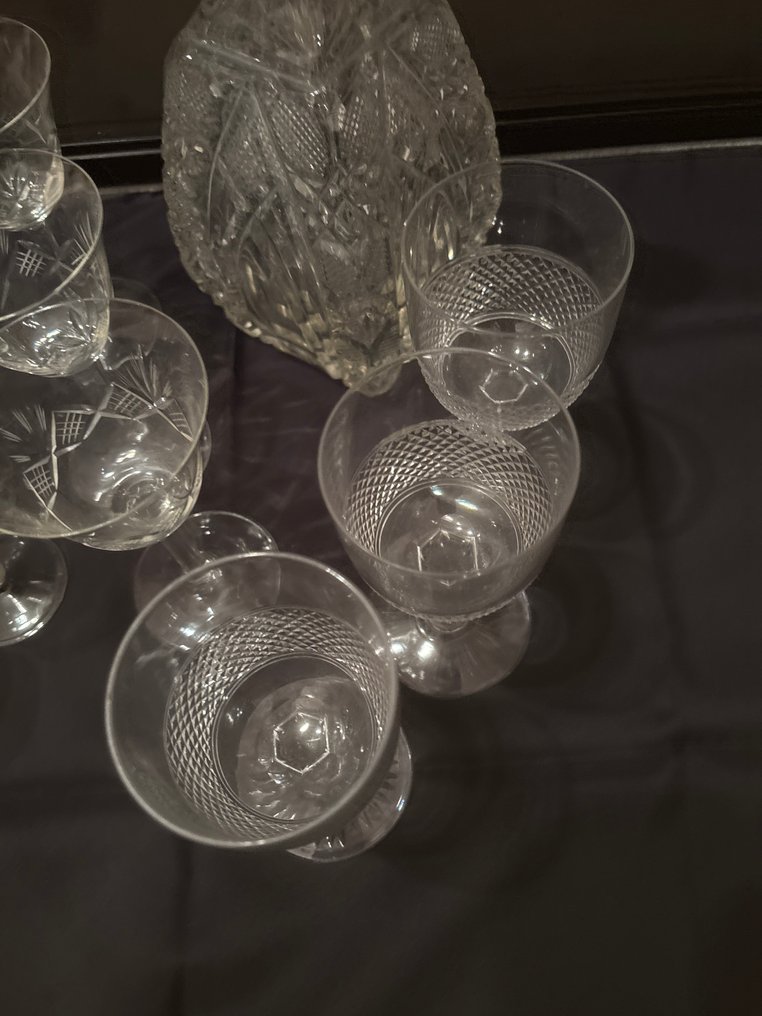 Σετ ποτηριών για οινοπνευματώδη (13) - Likörgläser/ Karaffe - Κρύσταλλο - Likörservice #4.3