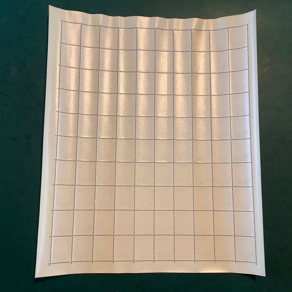 Αλβανία 1940 - Ιταλική κατοχή της Αλβανίας: 15Q σε 75 σεντς σε πλήρες φύλλο με αριθμό πλάκας 2313 - Sassone 15 #3.2