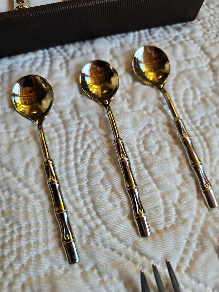 La S. Marco - Servizio di posate (26) - Bamboo - Placcato argento #4.3