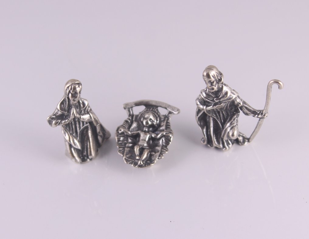 Presepe (3) - .925 argento, nessun marchio ma testato per l'argento - senza prezzo di riserva #4.3