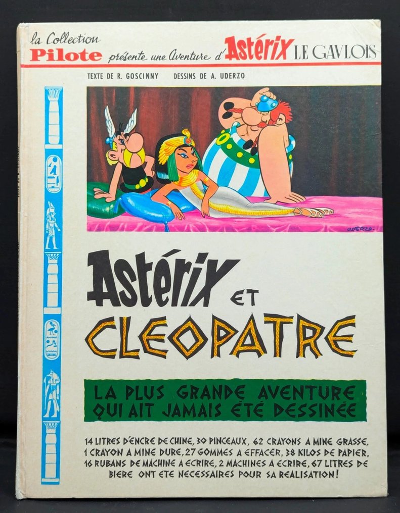 Asterix T6 - Astérix et Cléopâtre - C - 1 Album - Første udgave - 1965 #1.0