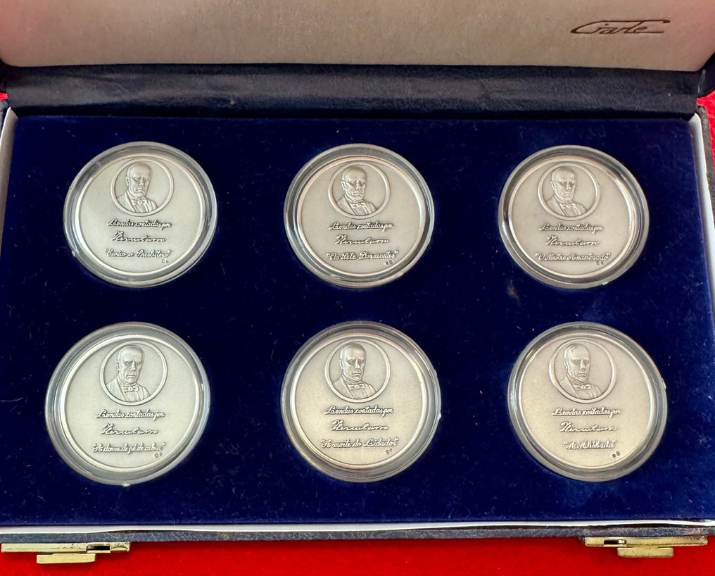 Portugal. Case with 6 Medals “Legends Told by Alexandre Herculano” #3.2