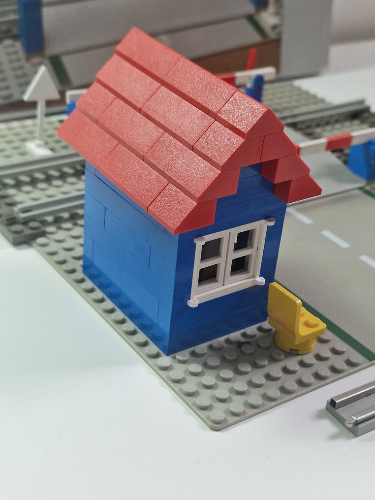 LEGO Set - 7834 - Train - Lego vintage set Legoland Train 12V 7834 Level Crossing Manual, with box and instructions #1.0