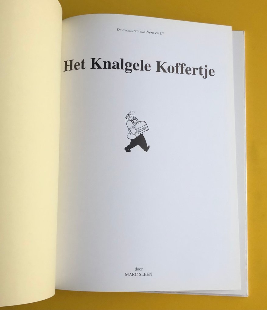 Nero - Het knalgele koffertje - Janda uitgave Luxe op groot formaat - HC met linnen rug - 1 Album - Unique copy - 2004 #2.1