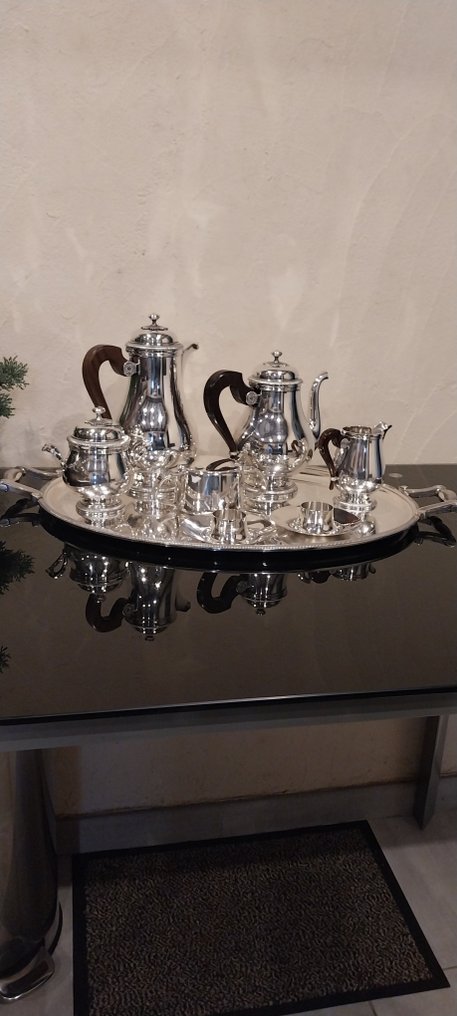 Christofle - Service à thé (8) - Lauzun - Bois d’ébène #1.0