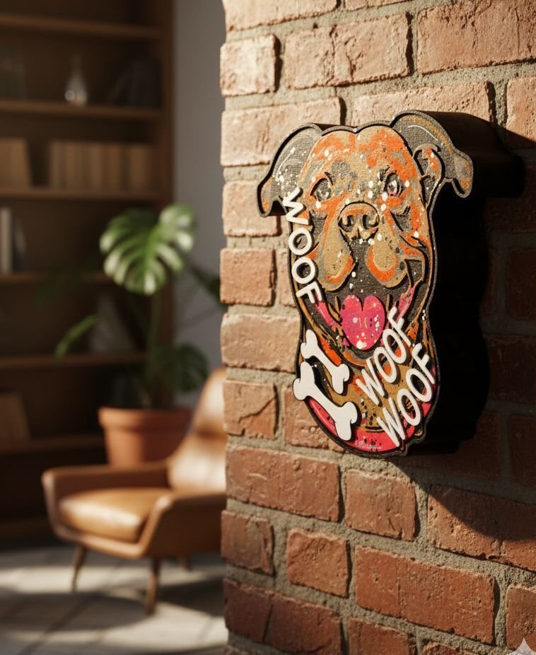 Patrycja Mroczkowska - The dog that barked woof woof 3D Pop Art XL #1.0