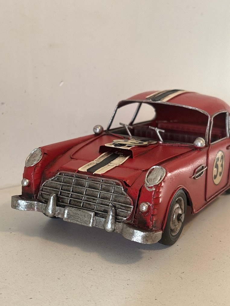 雕刻, Oldtimer raceauto - 10 cm - 金屬 #1.0