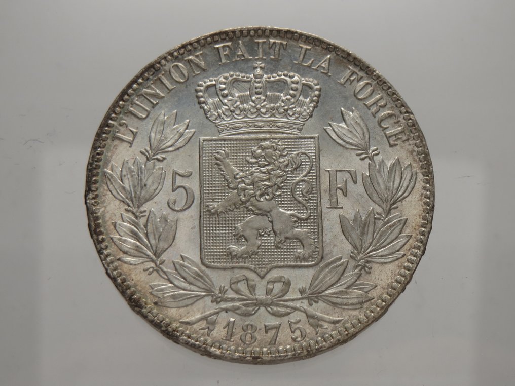 比利时. 5 Francs 1875 #1.0