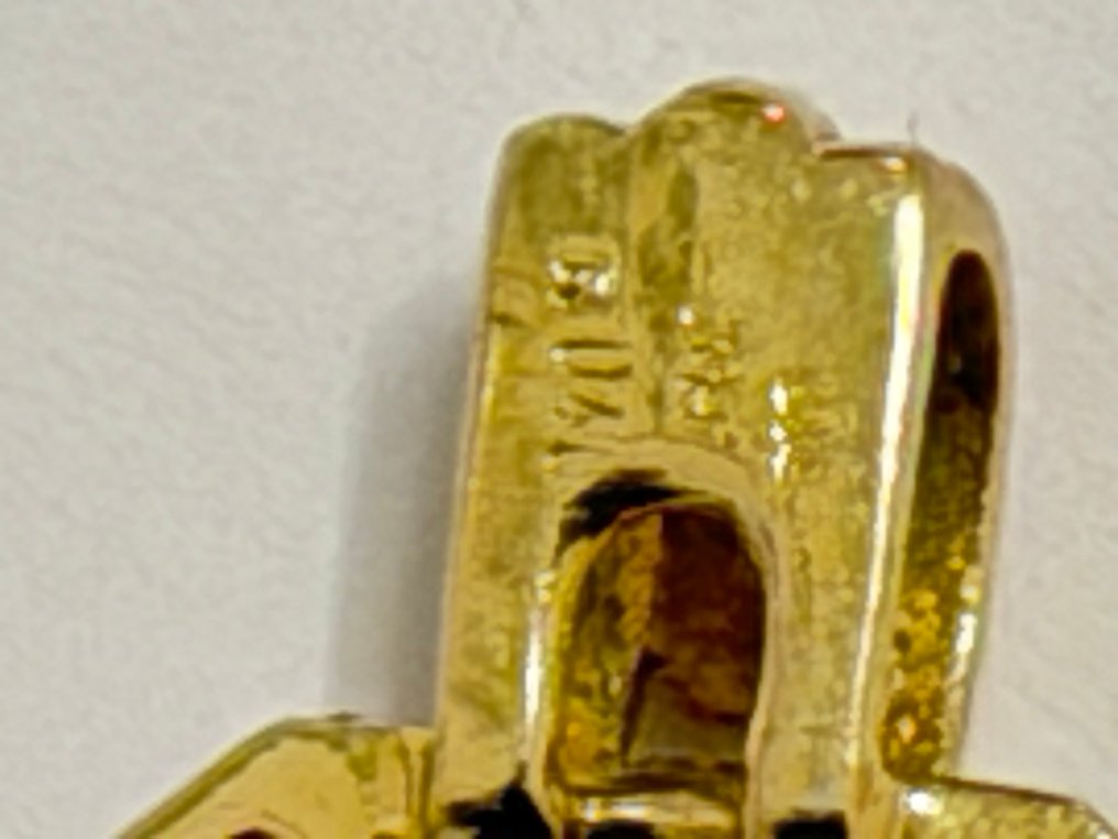 Riipus - 14 kt. Keltakulta - 0.78ct. tw. Rubiini - Timantti #1.0