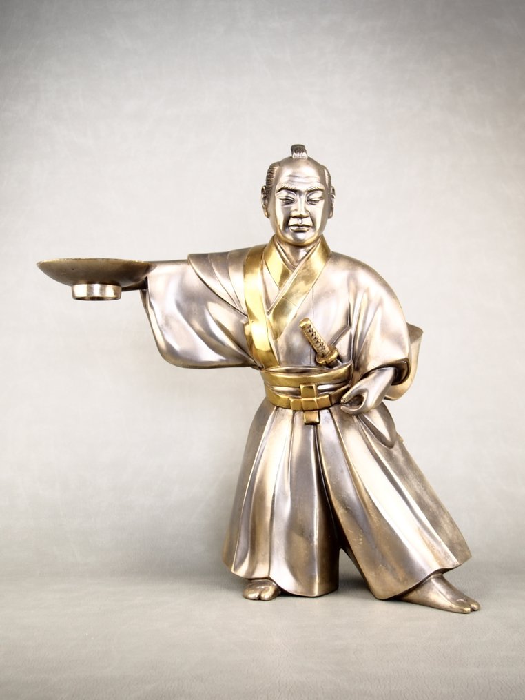 黑田武士（武士）黑田武士的象征，勇气、骄傲与武士精神 - 铜铸造 - Junichiro Hannya 般若純一郎 - 日本 - 昭和年代(1926-1989) #1.0