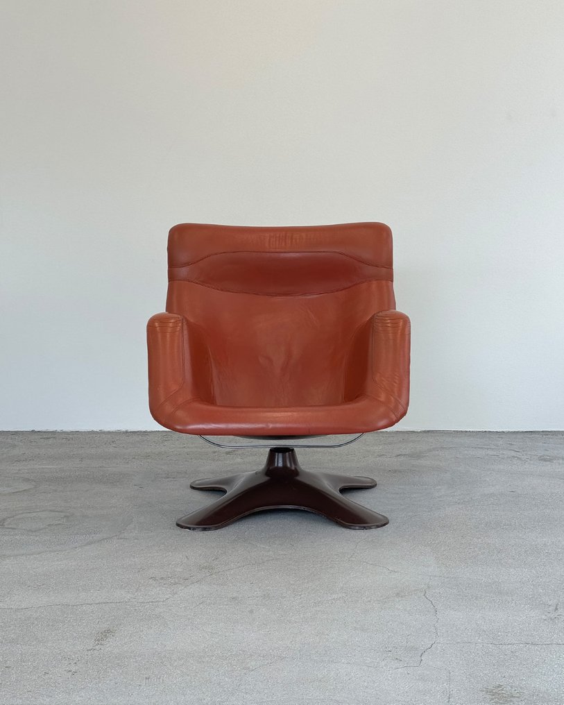 Artek - Yrjö Kukkapuro - Chaise longue - Karuselli lounge szék - Bőr, Üvegszál #1.0