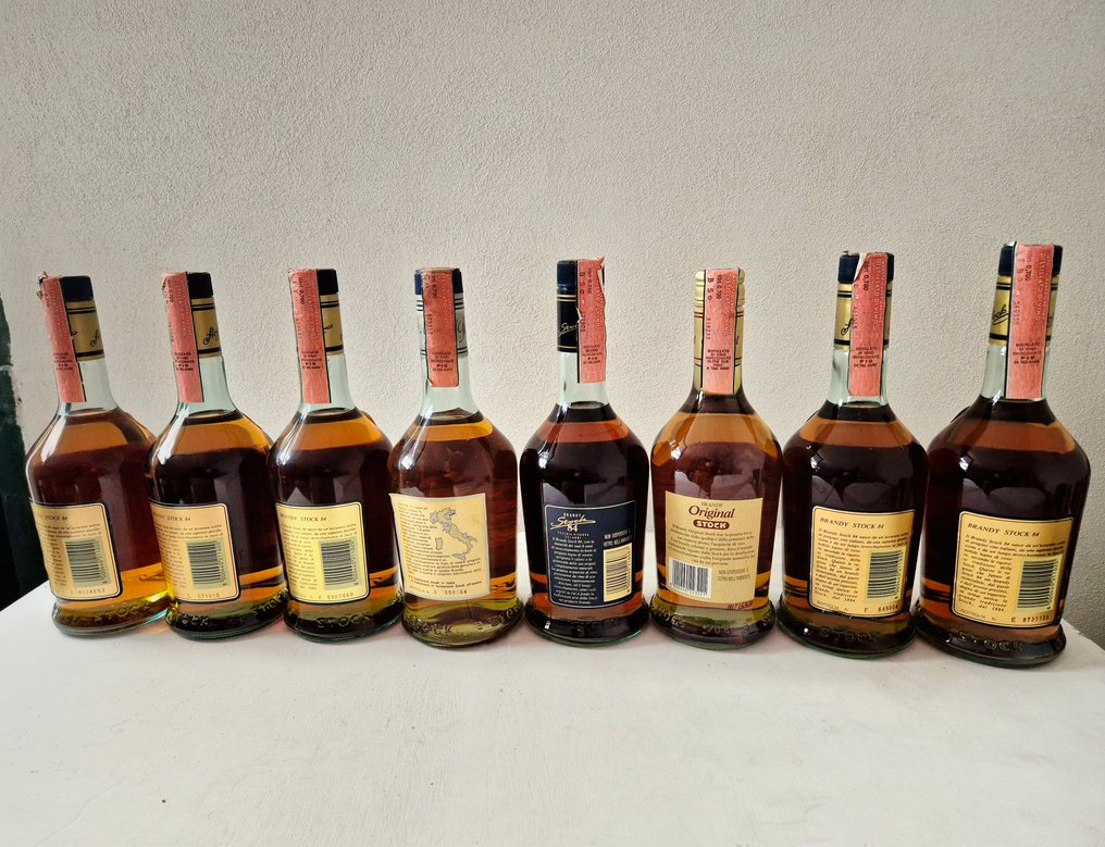 Stock - Brandy - b. 1980s, 1990s - 70cl - 8 bottles #2.1
