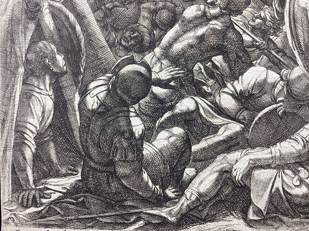 Antonio Tempesta (1555-1630) - Gedeone mette in fuga i nemici nel loro accampamento #1.0