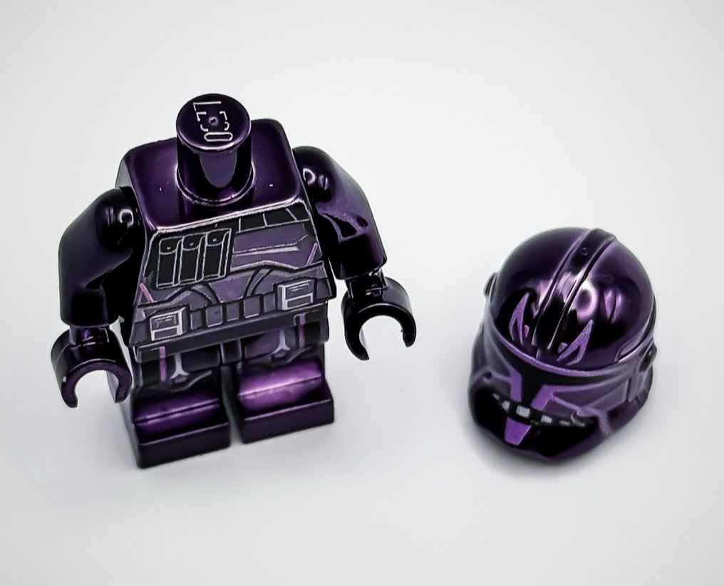 LEGO Minifigure - Star Wars - Chrome Red Plated Captain Rex Minifigure Star Wars official customized Lego parts!! #2.1