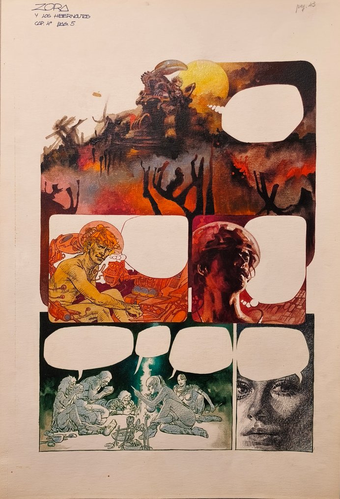 Fernández, Fernando - 1 Original colour page - Zora y los Hibernautas #1.0