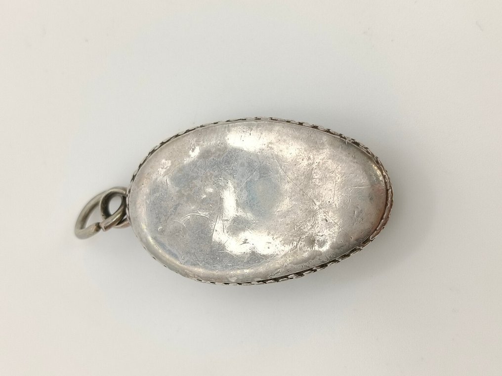  Λειψανοθήκη - Ασημί, Γυαλί, Textile - 18ος αιώνας - Ιερό λείψανο του S. Anthony of Padua.  #4.3