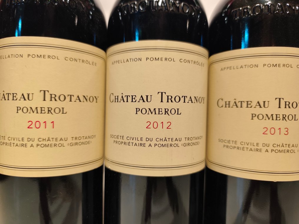 Chateau Trotanoy Vertical; 2011, 2012 & 2013 - Πομερόλ - 3 Bottles (0.75L) #2.1