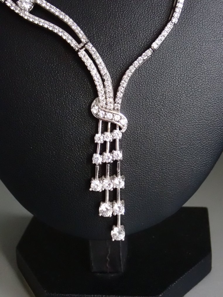 Argento - Collana - Collana con strass #1.0