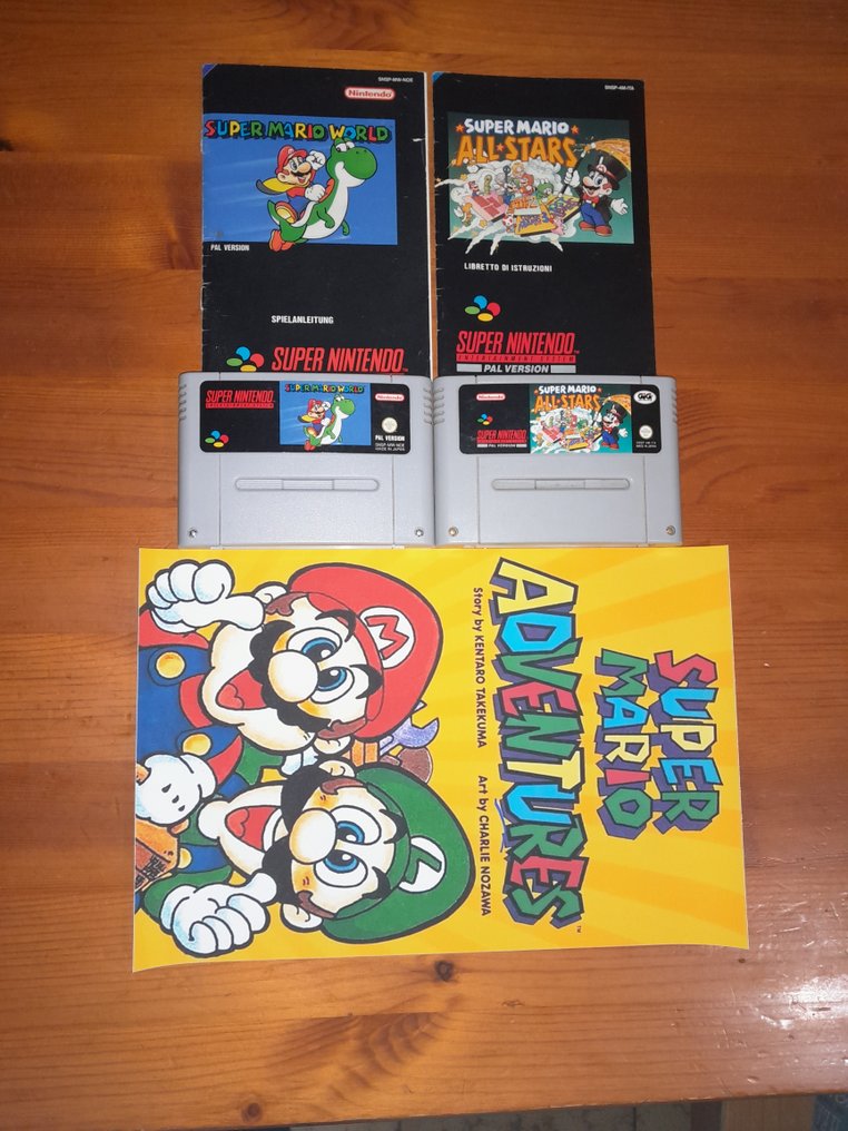 Nintendo - Snes - Super Nintendo Super Mario World & All-Stars PAL - Video game #1.0