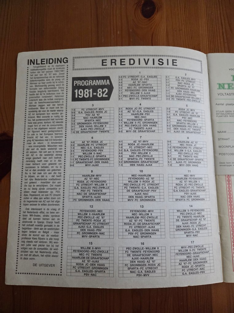 1981/82 Panini - Wim van Hanegem, Sören Lerby, Wim Kieft, and others. - 1 Ολοκληρωμένο άλμπουμ - Excellent (EX) #2.1