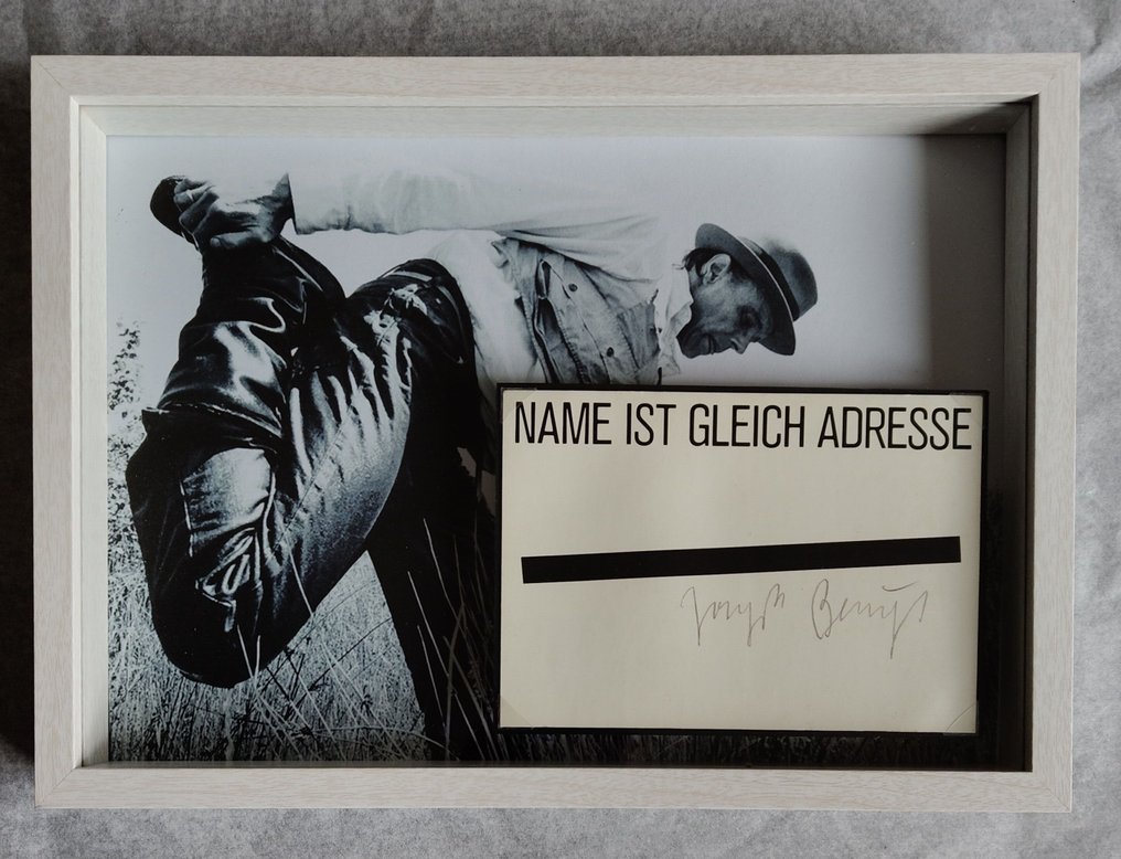 Joseph Beuys (1921-1986) - Name ist gleich Adresse, handsigned / Schellmann P21 #1.0