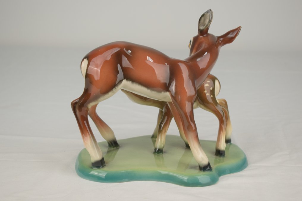 bcm - Barraud Messeri - Sculpture, bambi - 22 cm - Ceramic #4.3