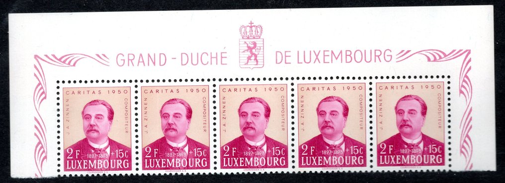 卢森堡 1939/1950 - 库存卡片选择——全球免费配送* - Michel 474/477 & blok 3 #4.3
