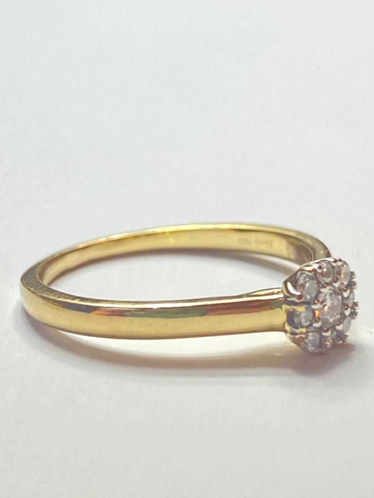 χωρίς τιμή ασφαλείας - Δαχτυλίδι - 18 καράτια Κίτρινο χρυσό Διαμάντι (Φυσικό) #4.3