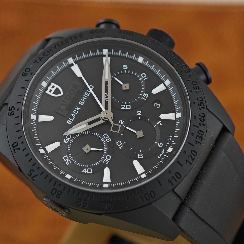 Tudor - Fastrider Black Shield Chronograph Date Black Ceramic Case - No reserve price - Ref. 42000C - Men - 2010-2020 #2.1