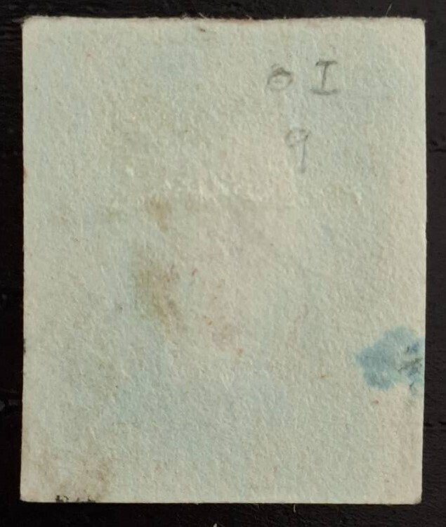 Storbritannien 1841 - Dronning Victoria 1d Rødbrun fra Sort. Plade 9. Mx, 4 Mgns. - Stanley Gibbons. 8/12 #1.0