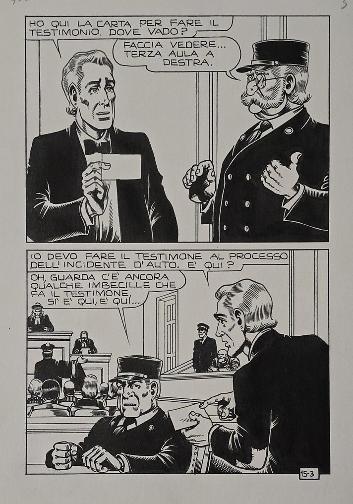 Magnus - 1 Original page - Alan Ford n. 15 - "Il colpo di fulmine " #1.0
