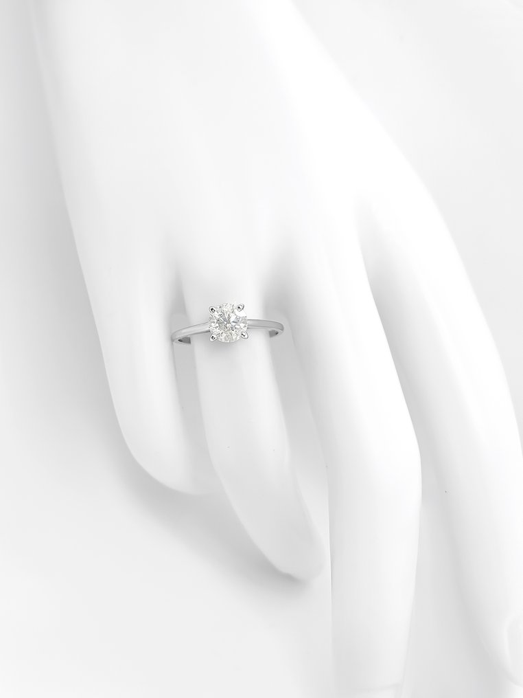 没有保留价 - 戒指 - 14K包金 白金 - 0.96ct. tw. 钻石 (天然) - IGI 证书 #4.3