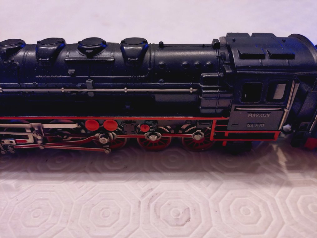 Märklin H0 - 3027.5 - Gőzmozdony tartozékkal (1) - BR44 met telex op de tender - DB #2.1