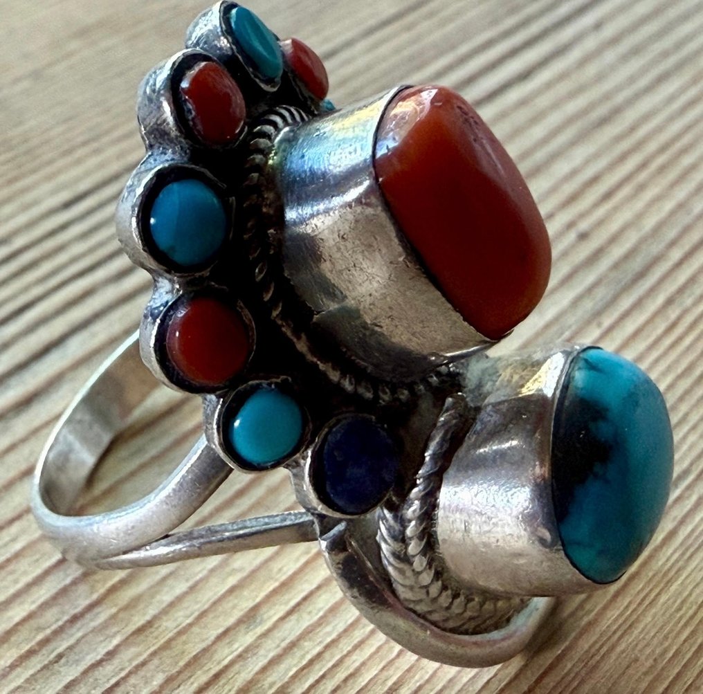 點睛戒指 - 美國 納瓦荷復古戒指  (沒有保留價) #1.0