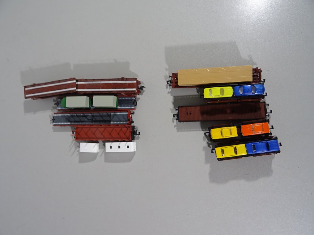 Fleischmann, Trix, Roco N轨 - 火车组 (10) - 10 货车车厢 #4.3