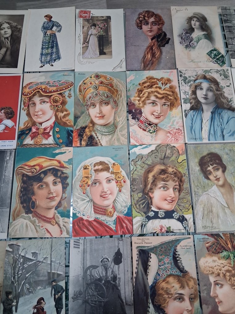 Γαλλία - Γυναίκες (γυναίκες στη δουλειά, στον στρατό, ντυμένες σαν άνδρες, στην ποινική αποικία, ...), Πόλη και τοπία, Διάφορα - Καρτ-ποστάλ (80) - 1910-1940 #3.2