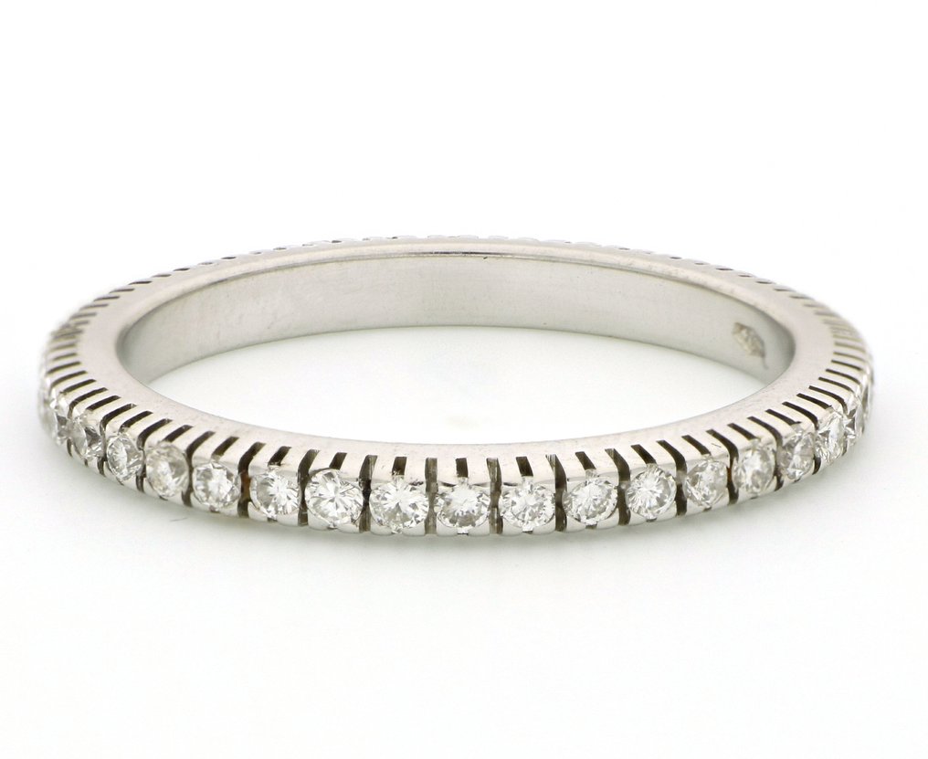 沒有保留價 - 戒指 - 18 克拉 白金 - 0.80ct. tw. 鉆石 (天然) #2.1