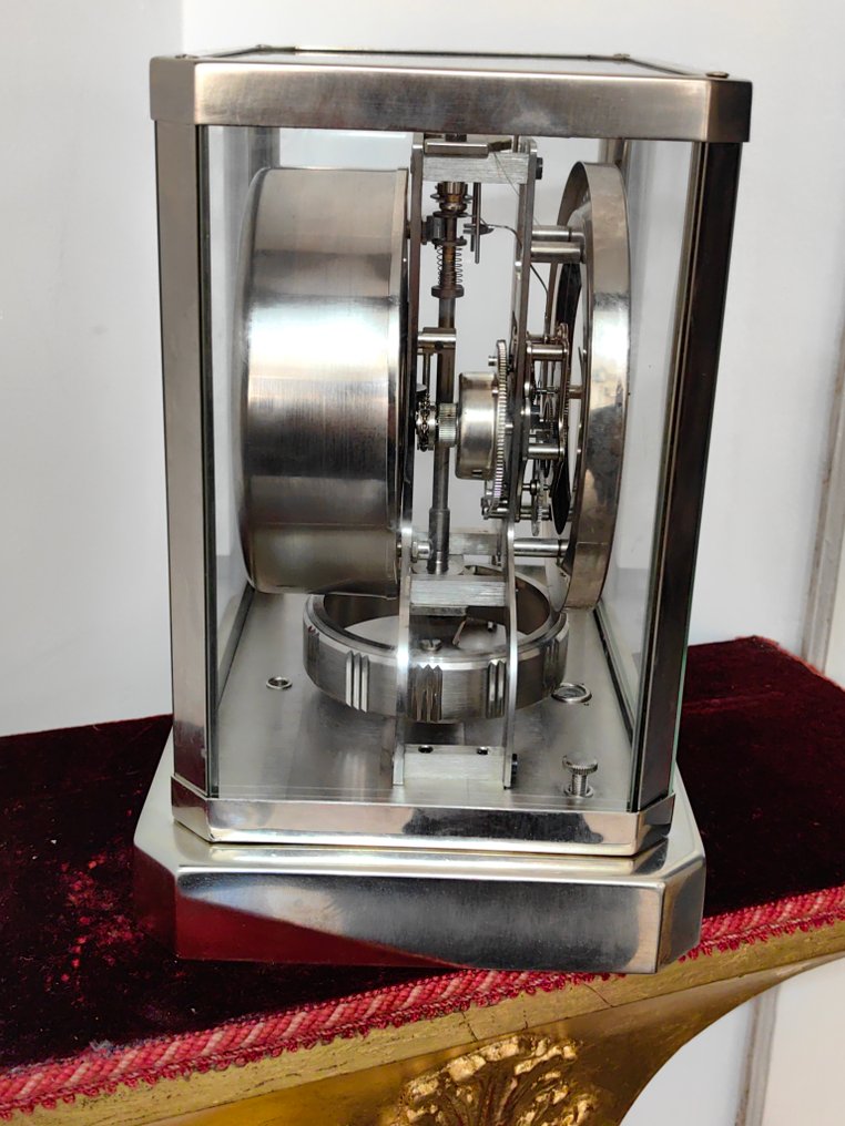 Atmos óra - Jaeger-LeCoultre -   - Nikkelbevonatú sárgaréz, Kristály - 1970-1980 #3.2