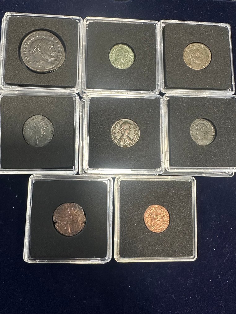 Ρωμαϊκή Αυτοκρατορία, Βυζαντινή αυτοκρατορία Lot of 8 Æ coins 3rd - 6th century AD  (χωρίς τιμή ασφαλείας) #1.0