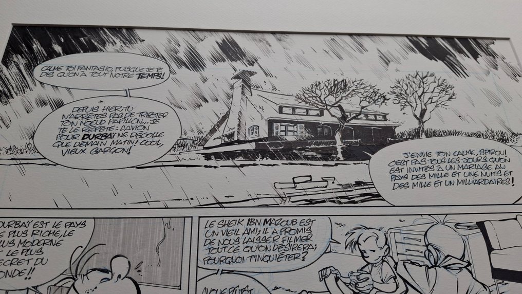 Manuel, José-Louis - 1 Original page - Robbedoes en Kwabbernoot - Halve orginele pagina (p1A) "Aux sources du Z" - 2008 #1.0