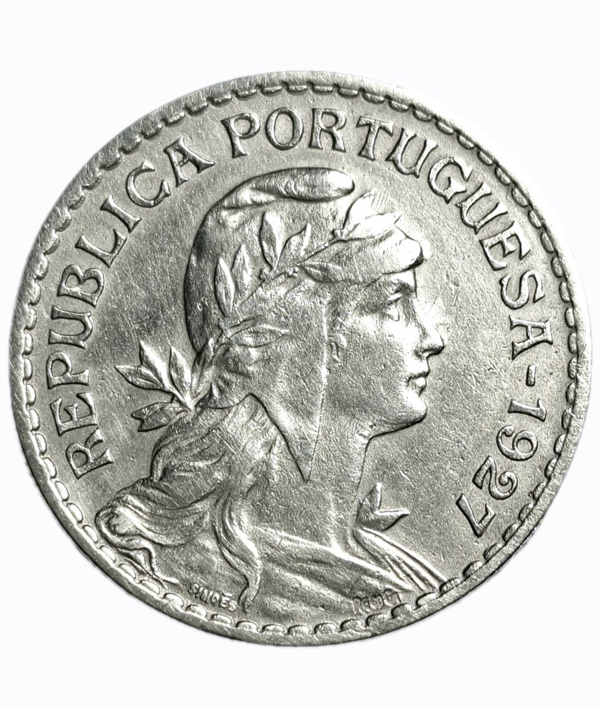 Portugal. Republic. Escudo 1927 (Free Shipping) (Zonder minimumprijs) #1.0