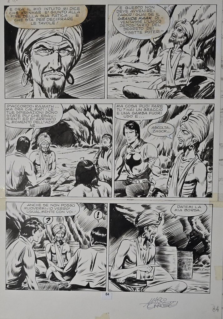 Torricelli, Marco - 1 Original page - Zagor #1.0