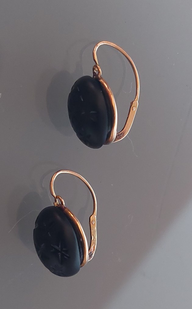 没有保留价 - 耳环 - 18K包金 黄金 - 喷射 #4.3